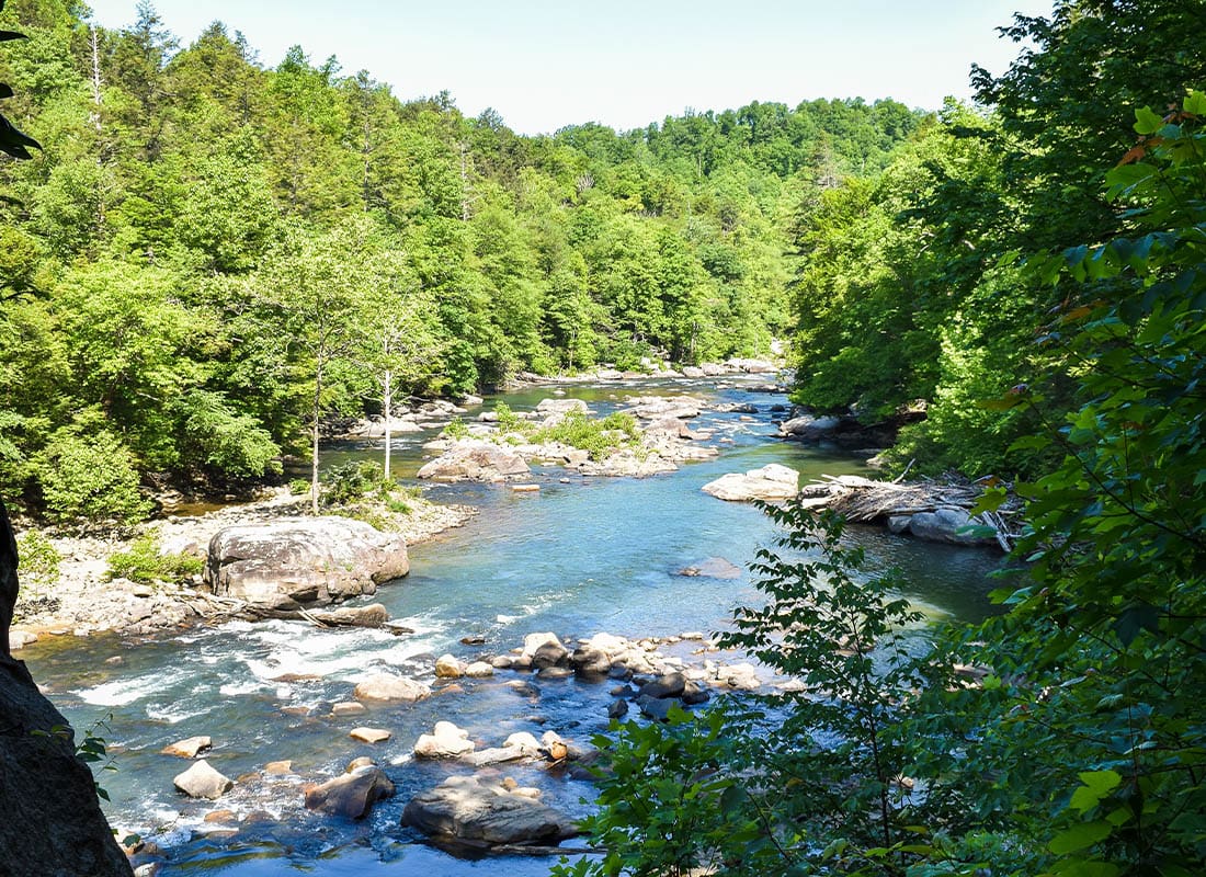 Buckhannon, WV - Middle Fork River in Audra State Park, West Virginia